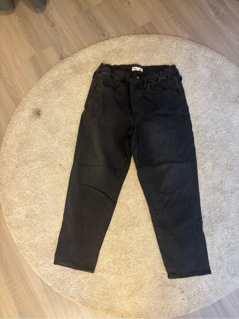 Madewell Charcoal Black High-Rise Jeans
